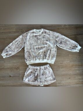 Neutral Camo Sweater Lounge Set